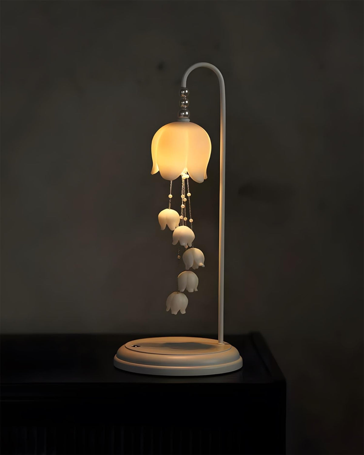 Selanora lampa stołowa ceramiczna biała minimalistyczna