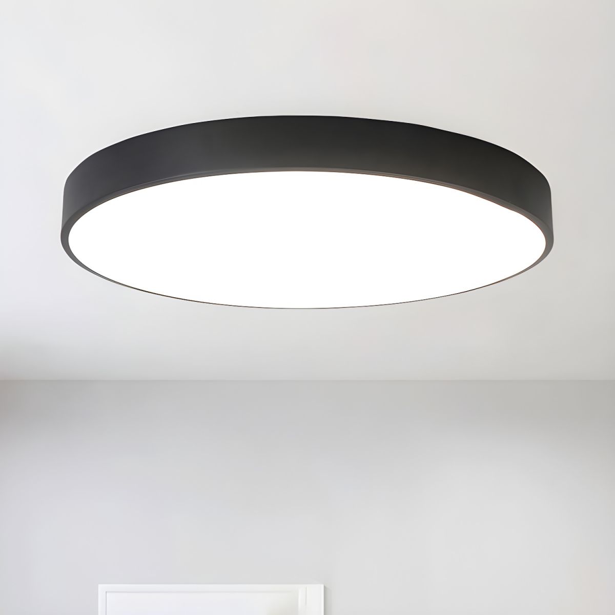Izoriel nowoczesna minimalistyczna lampa sufitowa o okrągłym, smukłym kształcie
