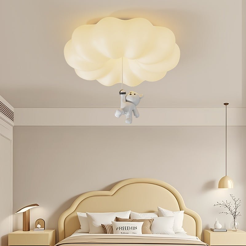 Civarion klasyczna lampa sufitowa ze żywicy w kształcie chmurki niedźwiedzia
