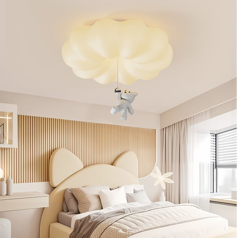 Civarion klasyczna lampa sufitowa ze żywicy w kształcie chmurki niedźwiedzia