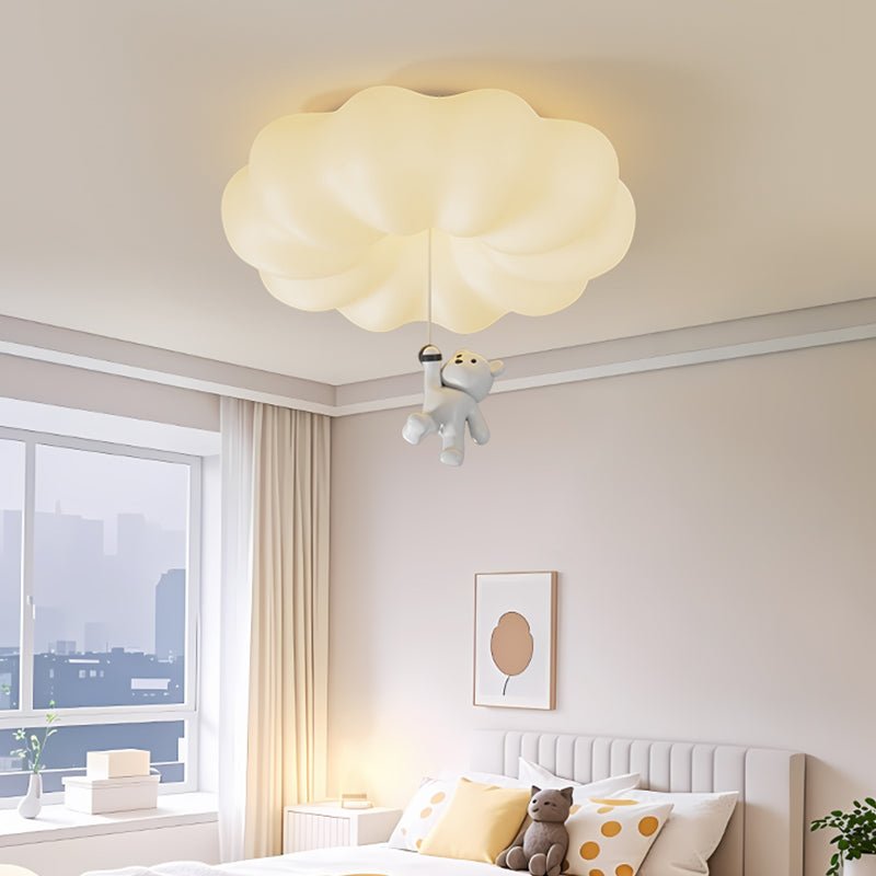 Civarion klasyczna lampa sufitowa ze żywicy w kształcie chmurki niedźwiedzia
