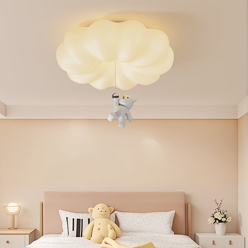 Civarion klasyczna lampa sufitowa ze żywicy w kształcie chmurki niedźwiedzia