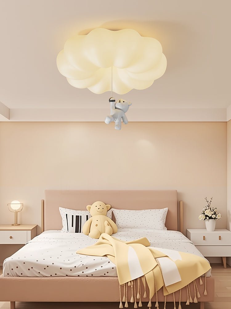 Civarion klasyczna lampa sufitowa ze żywicy w kształcie chmurki niedźwiedzia