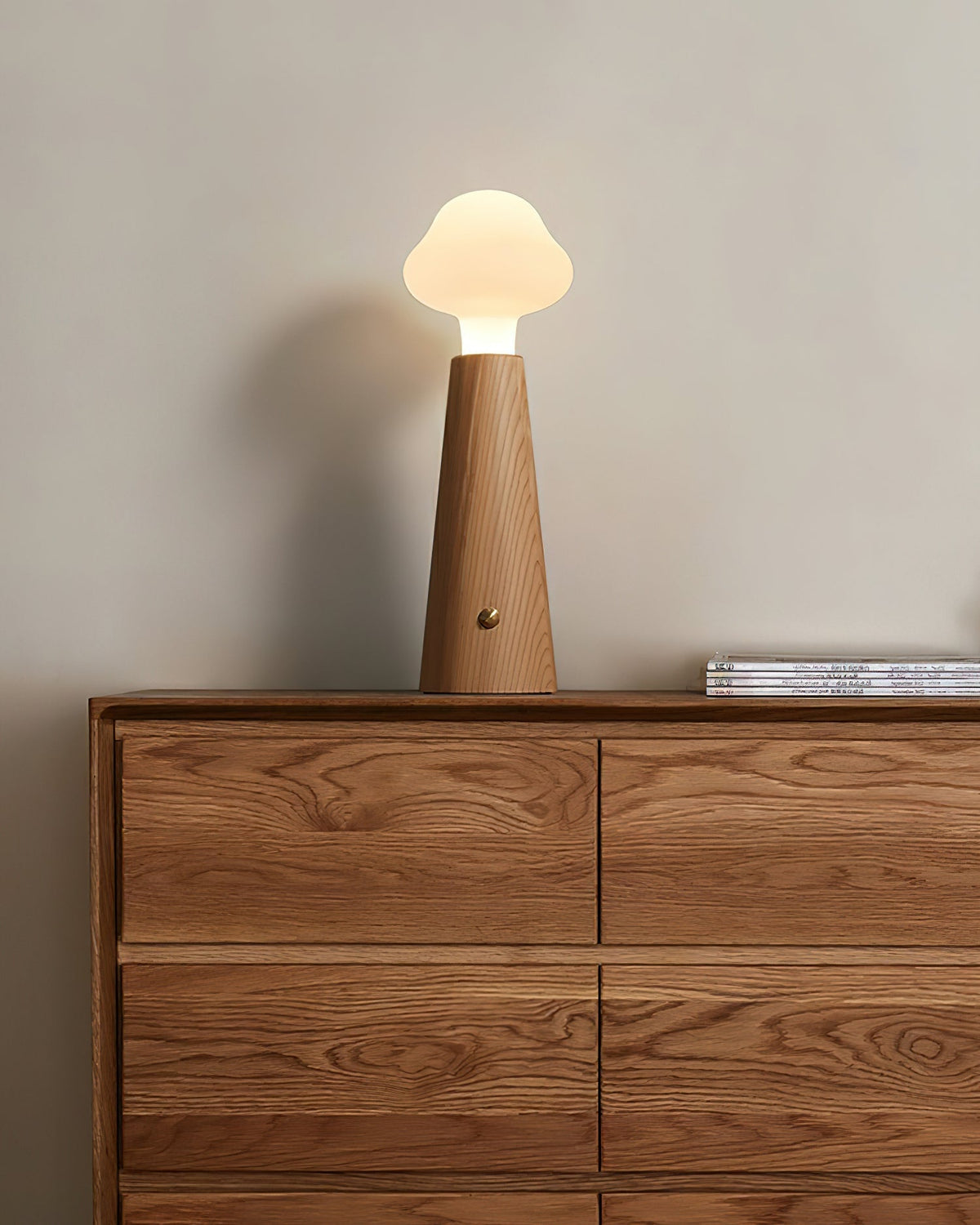 Mushio drewniana lampa stołowa w kształcie chmury
