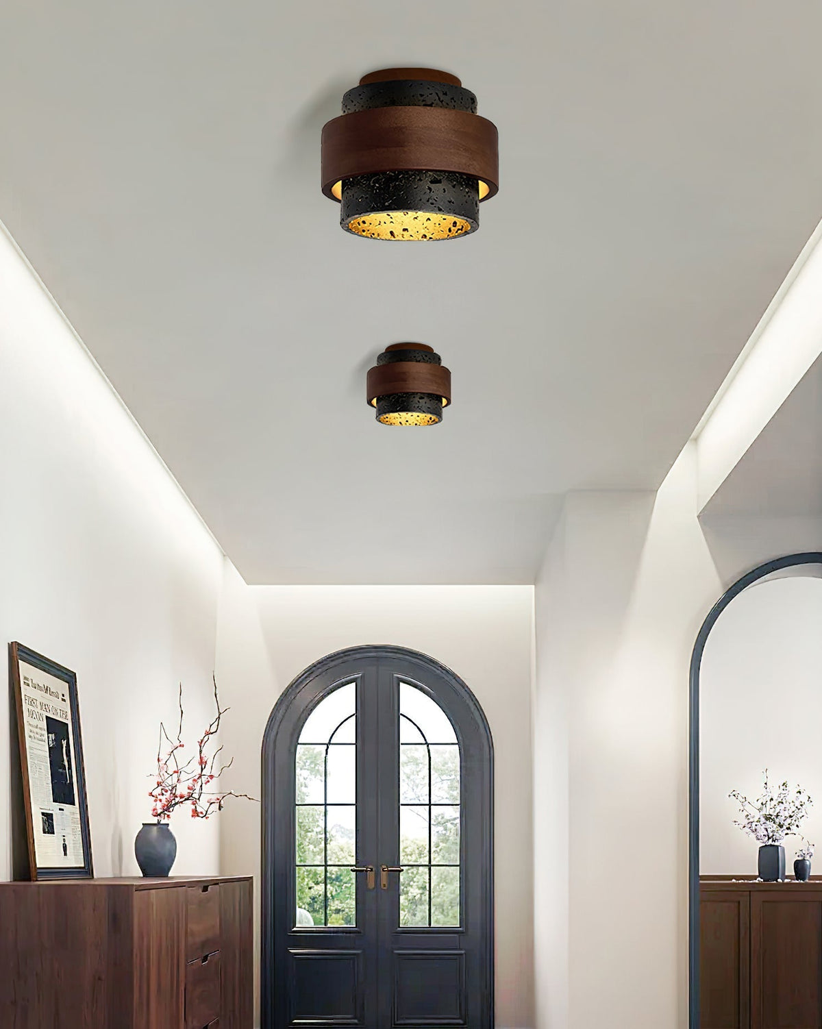 Ciemny Travertine lampa sufitowa