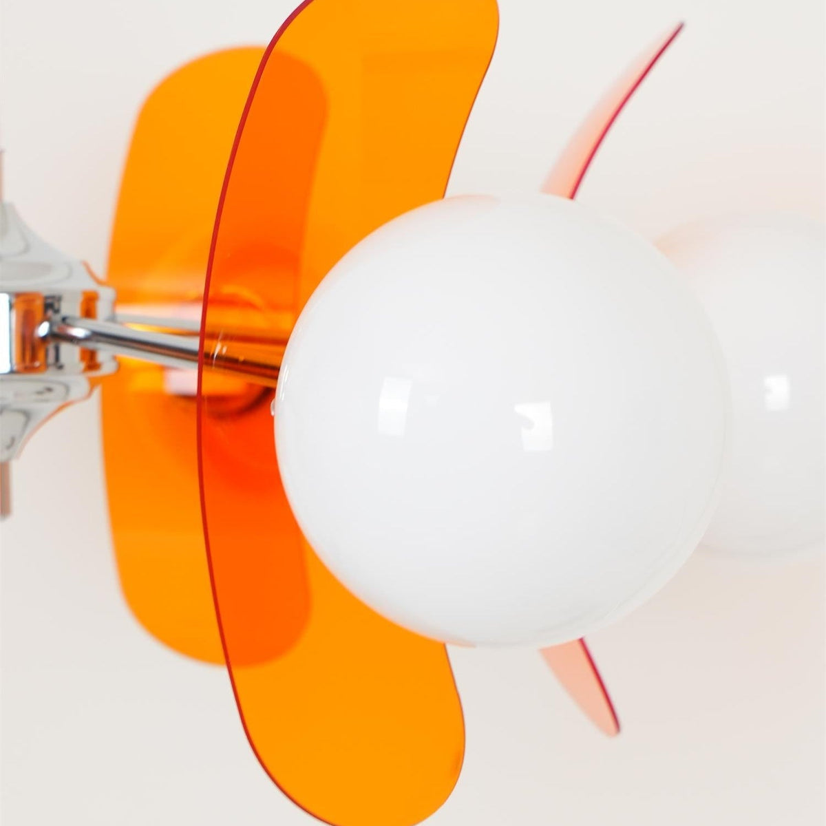Creativity żyrandol Sputnik ze szkła pomarańczowego