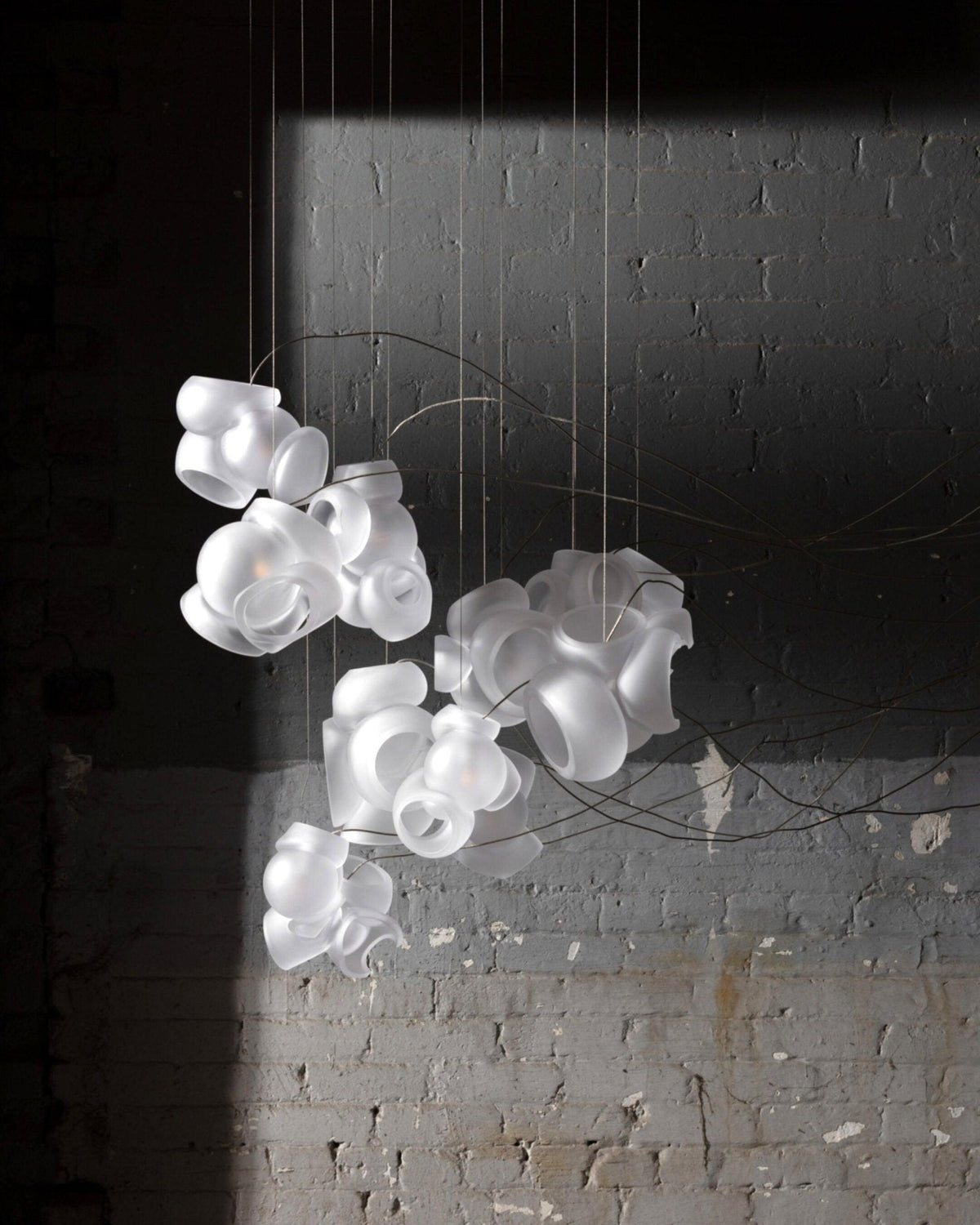 Ursa Bubbles Cluster lampa wisząca ze szkła