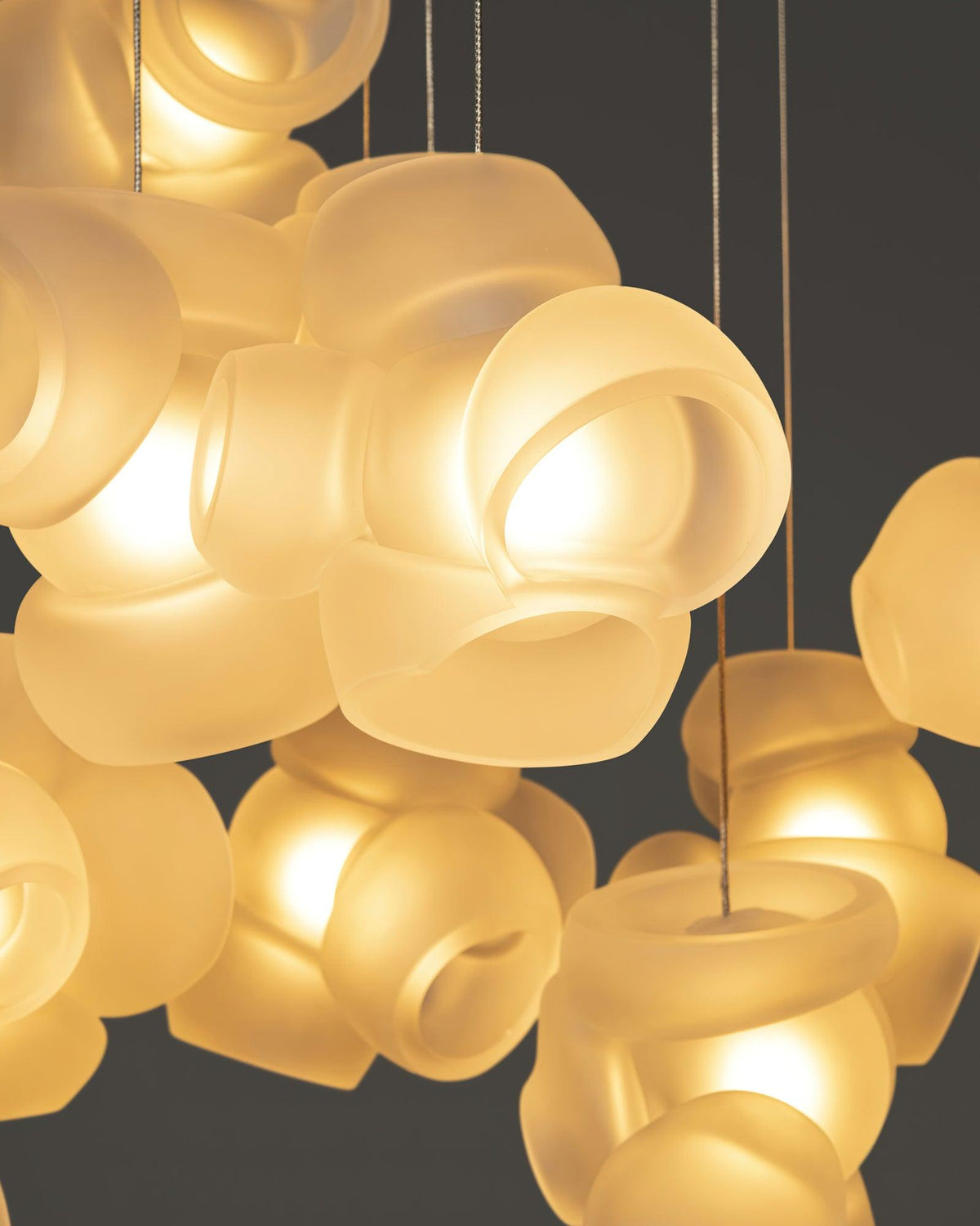 Ursa Bubbles Cluster lampa wisząca ze szkła