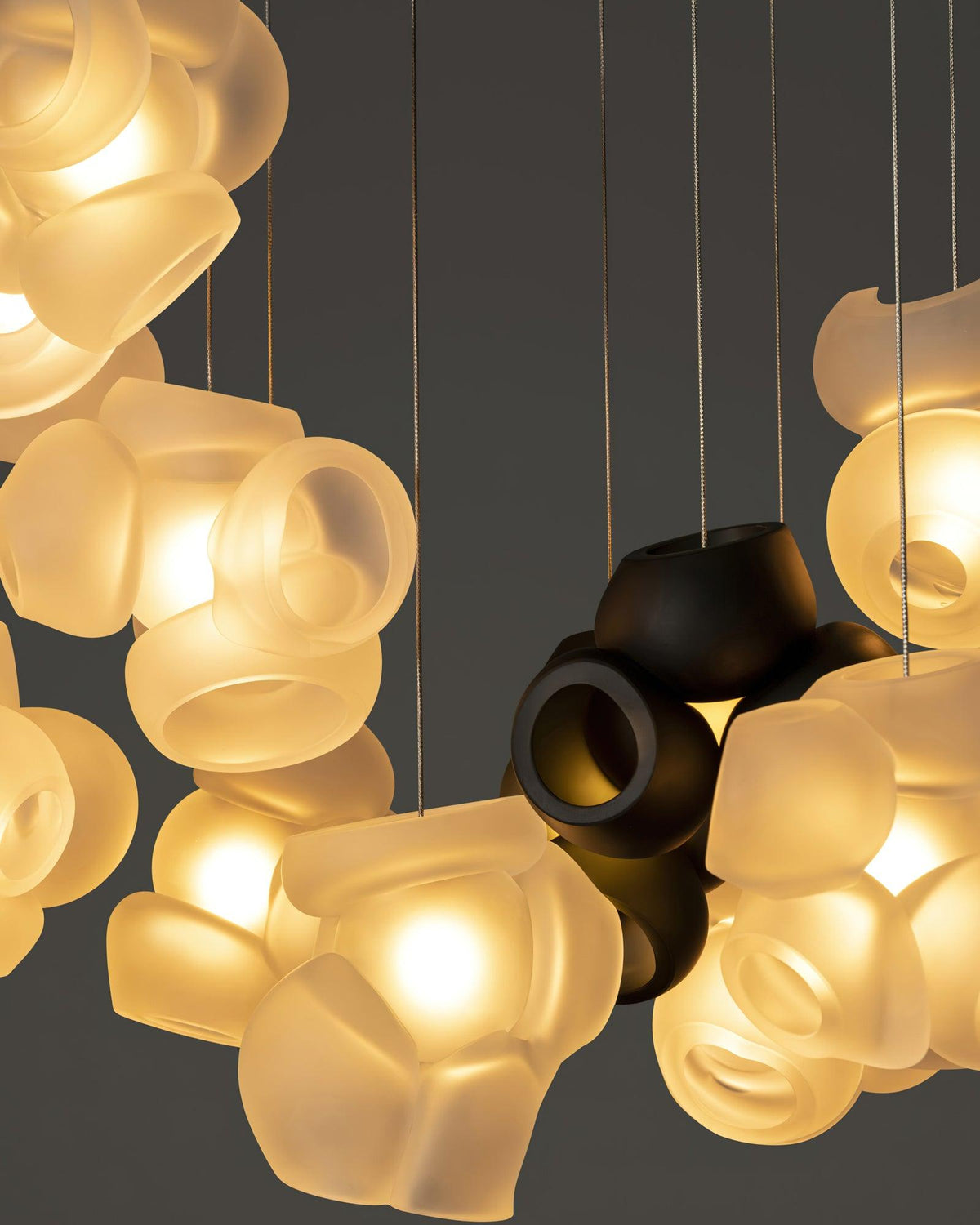 Ursa Bubbles Cluster lampa wisząca ze szkła