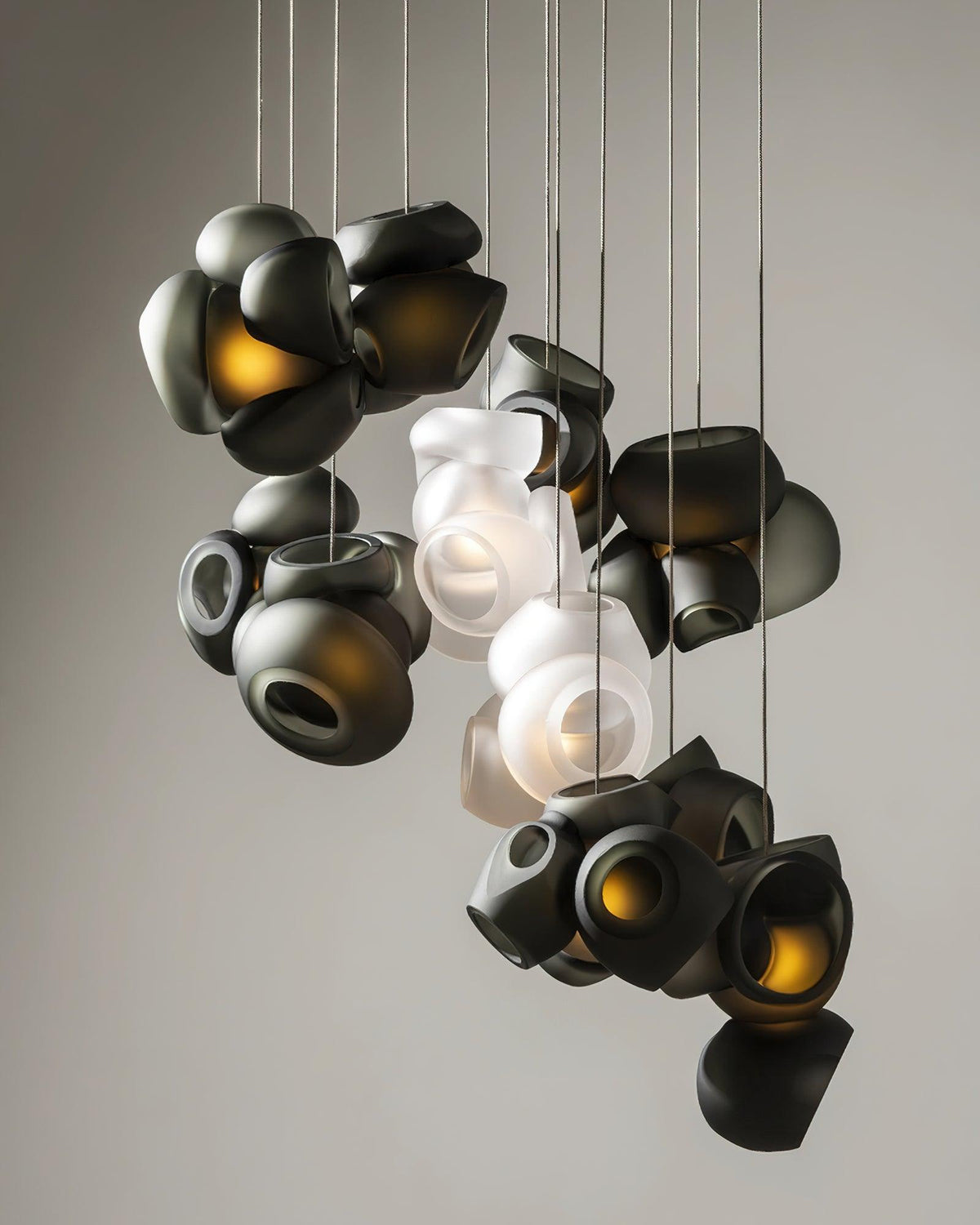 Ursa Bubbles Cluster lampa wisząca ze szkła