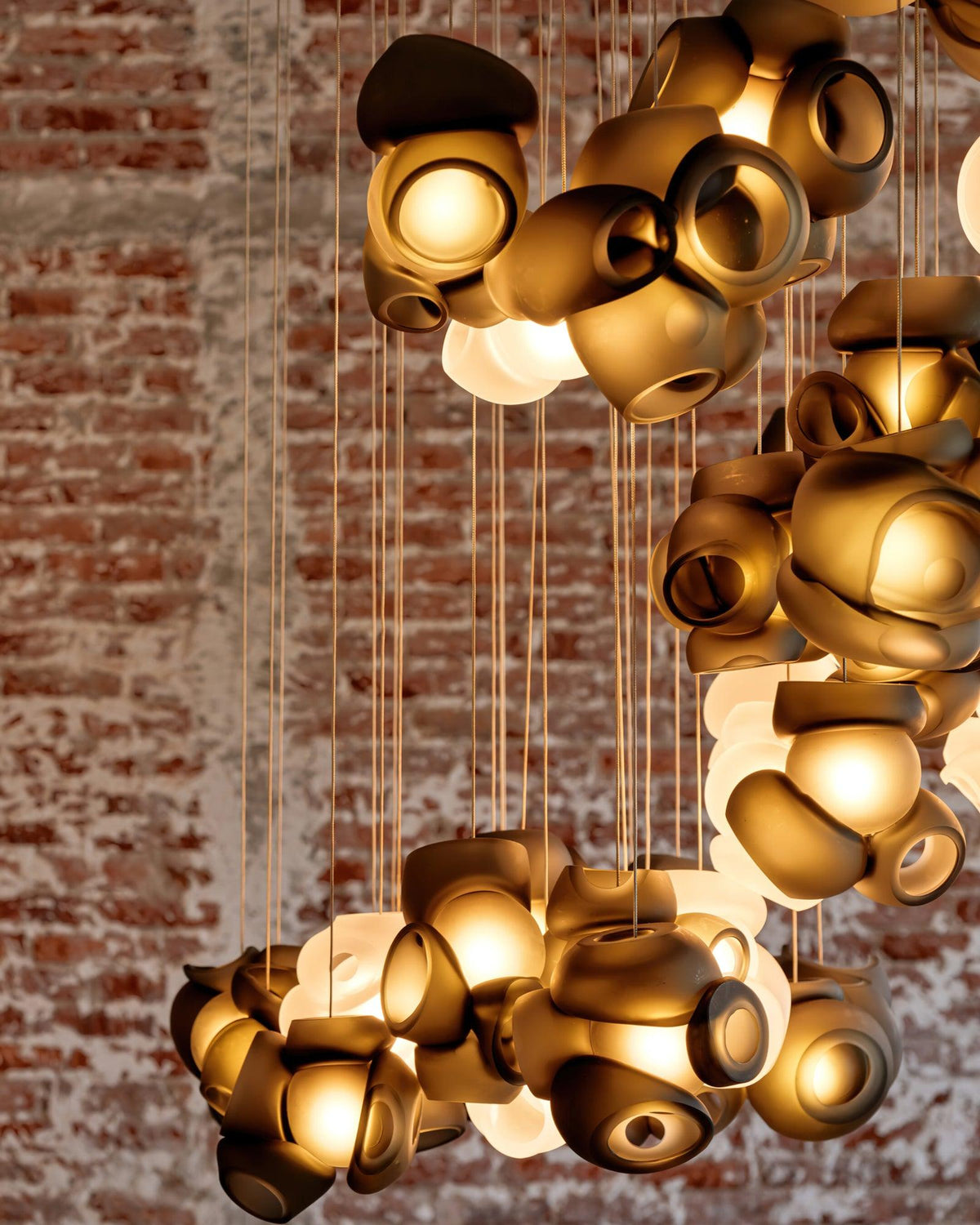 Ursa Bubbles Cluster lampa wisząca ze szkła