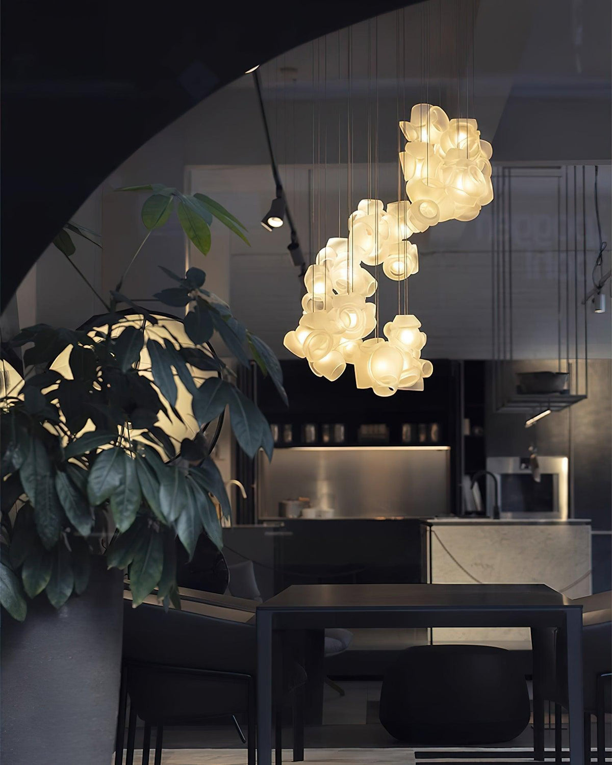 Ursa Bubbles Cluster lampa wisząca ze szkła