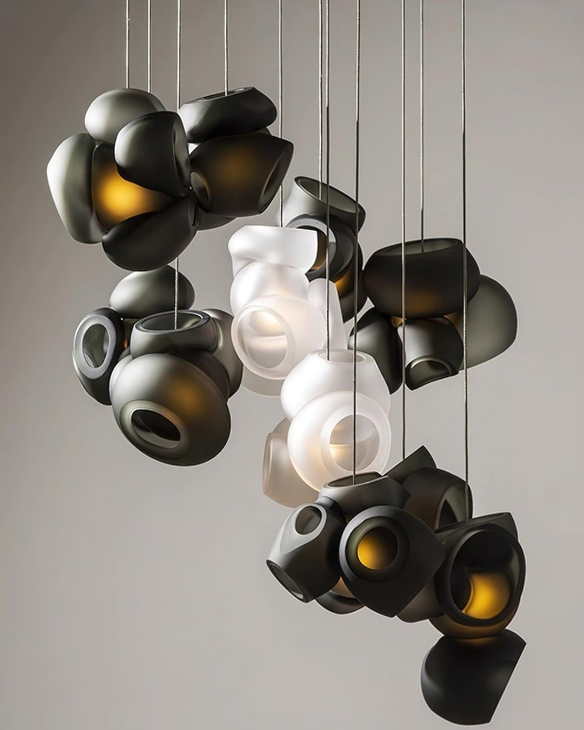 Ursa Bubbles Cluster lampa wisząca ze szkła