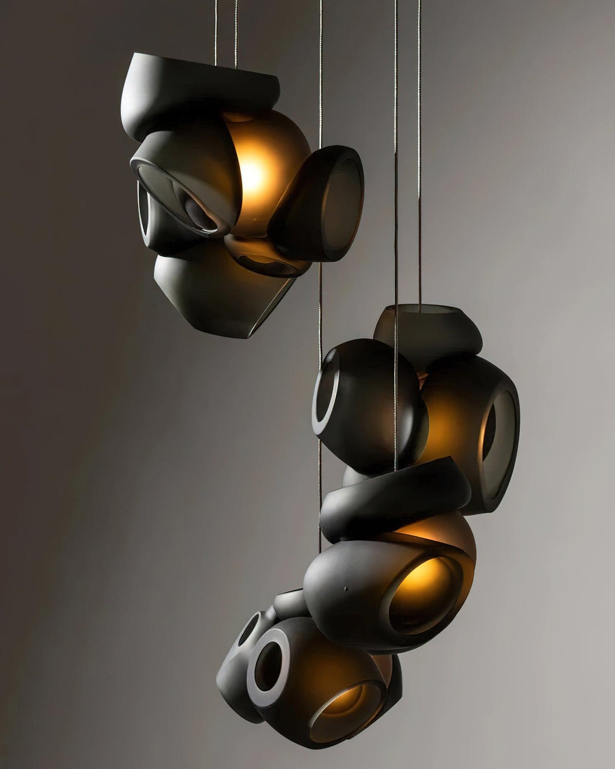 Ursa Bubbles Cluster lampa wisząca ze szkła