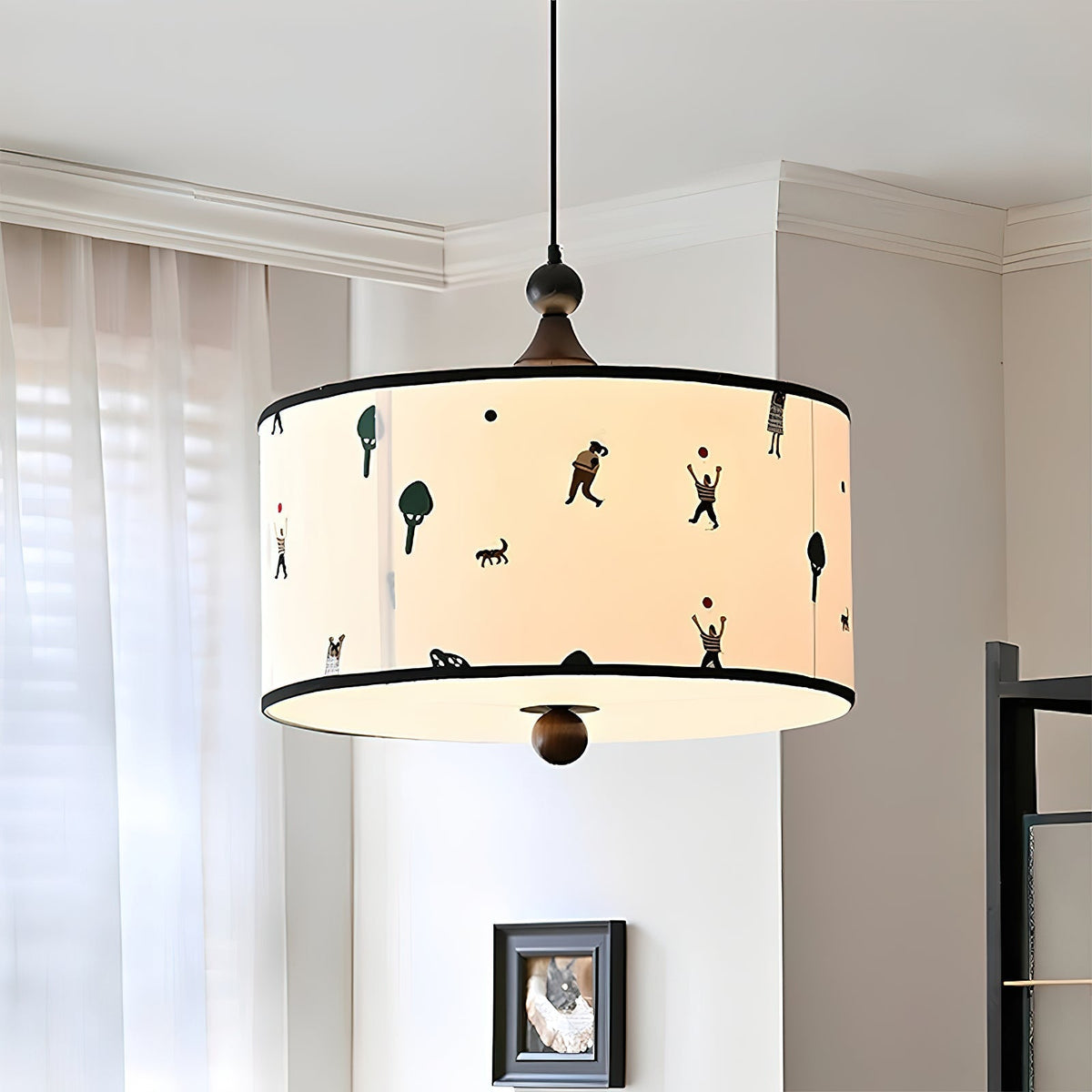 Avino lampa sufitowa w kształcie bębna
