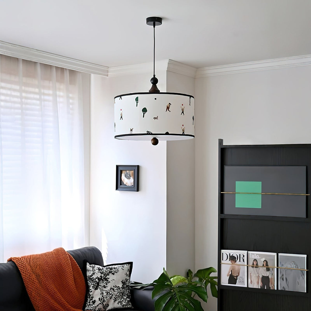 Avino lampa sufitowa w kształcie bębna
