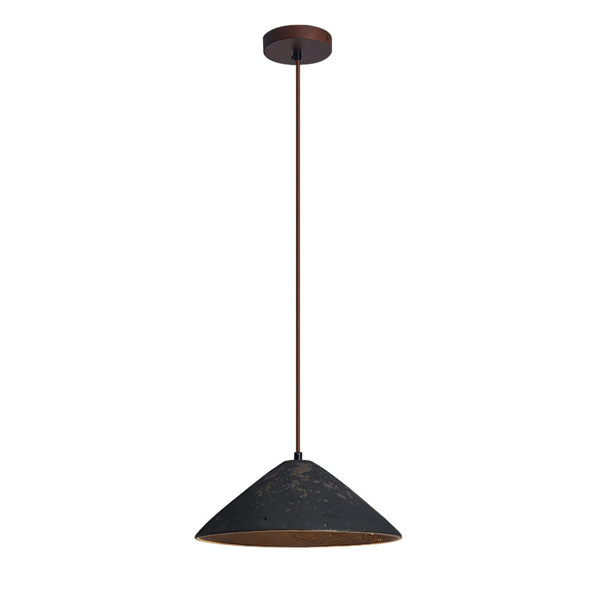 Lampa wisząca Sura z ceramiki w kształcie stożka łączy vintage'owy urok ze stylem minimalistycznym