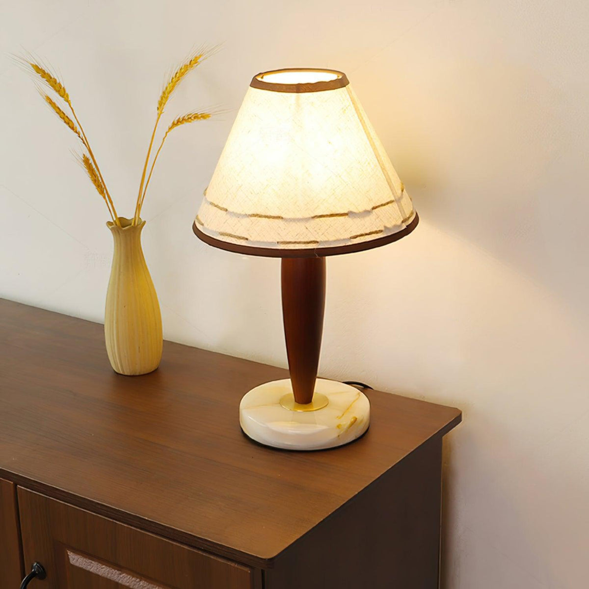 Taylor Vintage lampa stołowa z płótna