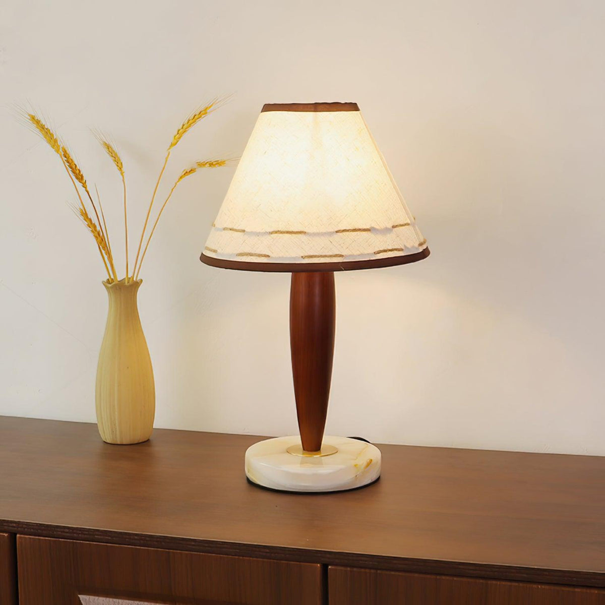 Taylor Vintage lampa stołowa z płótna