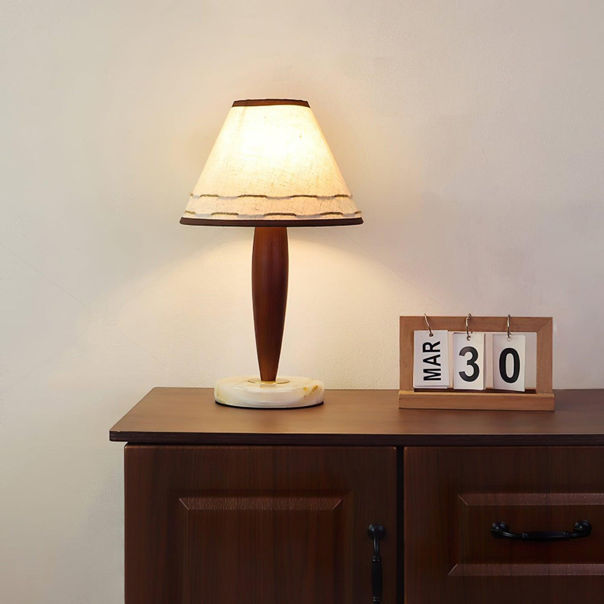 Taylor Vintage lampa stołowa z płótna