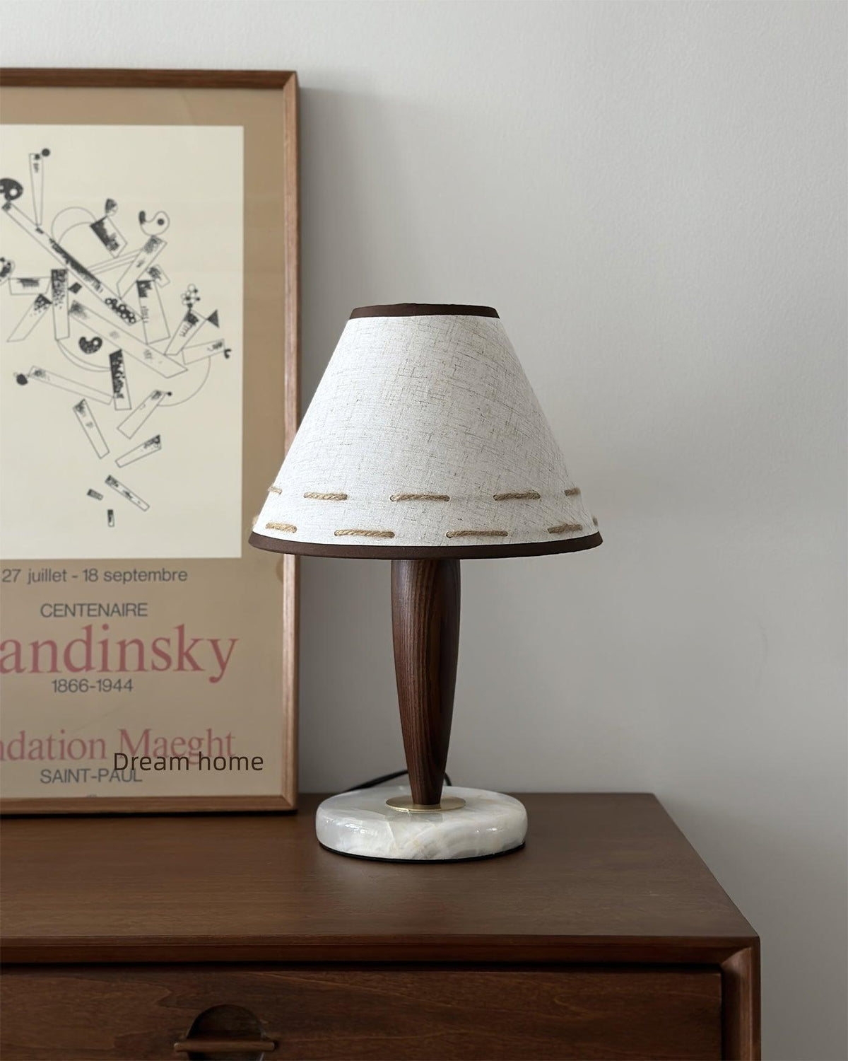 Taylor Vintage lampa stołowa z płótna