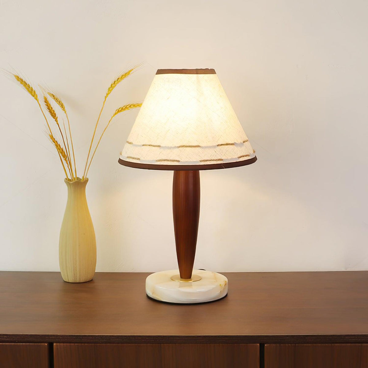 Taylor Vintage lampa stołowa z płótna