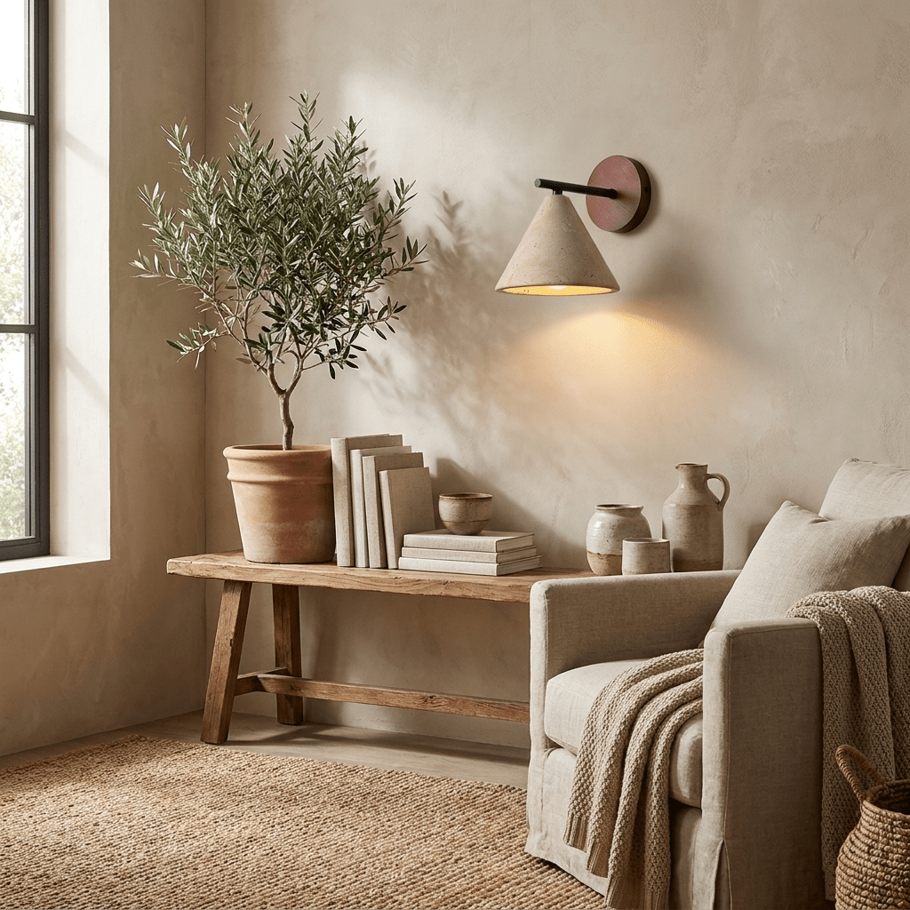 Valorenne Travertine kinkiet