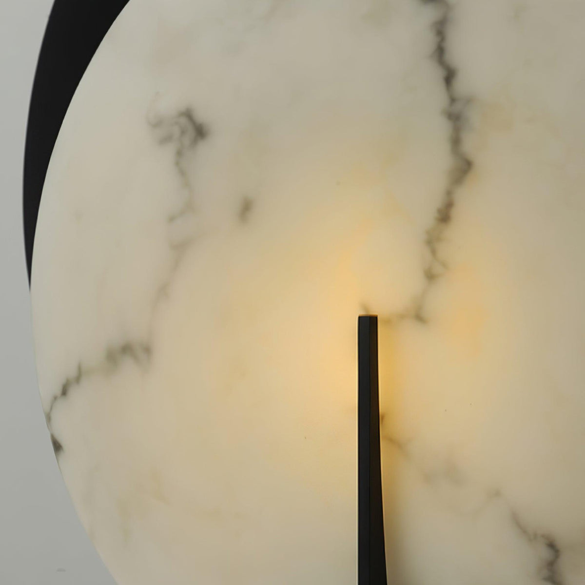 Astix półksiężycowa lampa stołowa z alabastrem