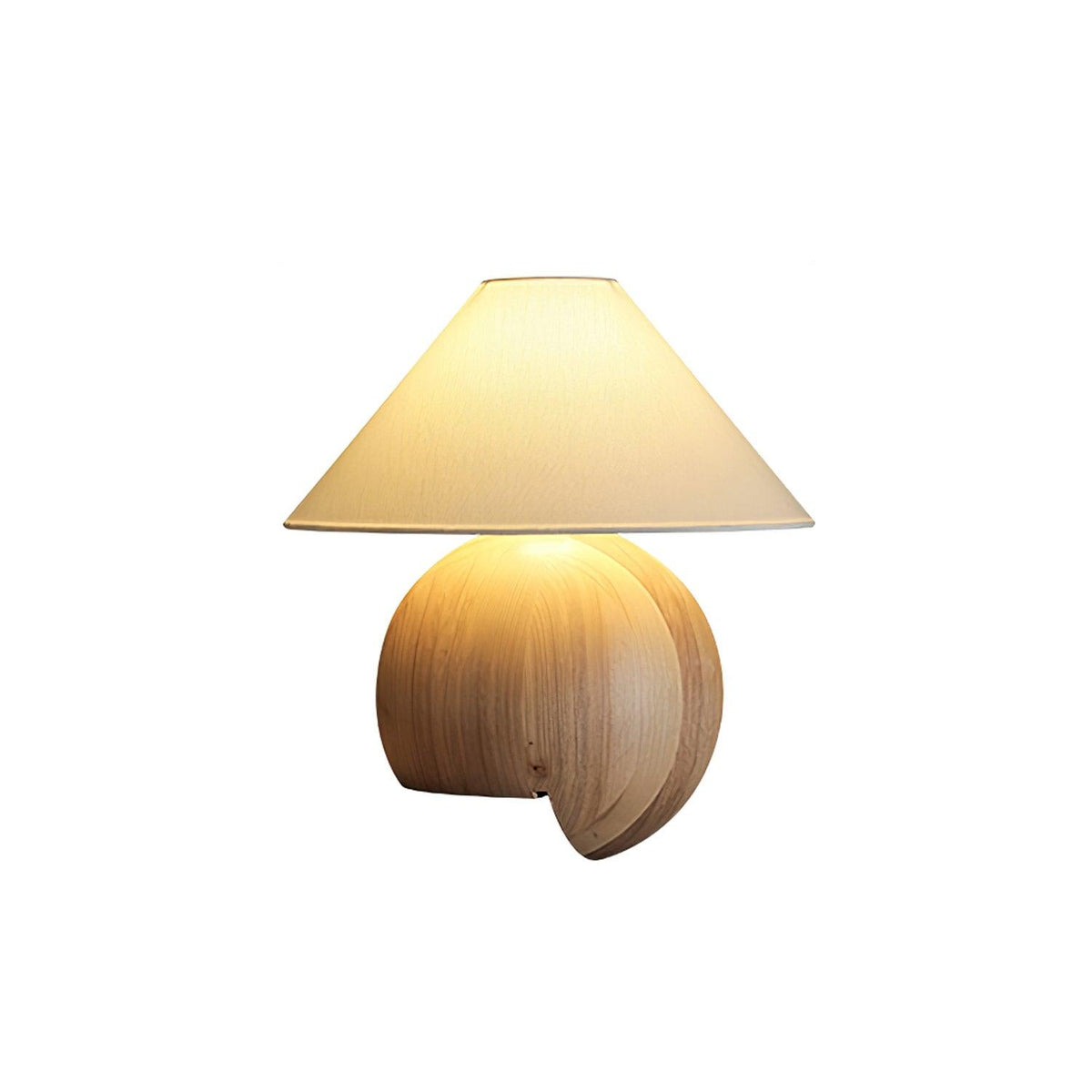 Halise drewniana lampa stołowa organiczna
