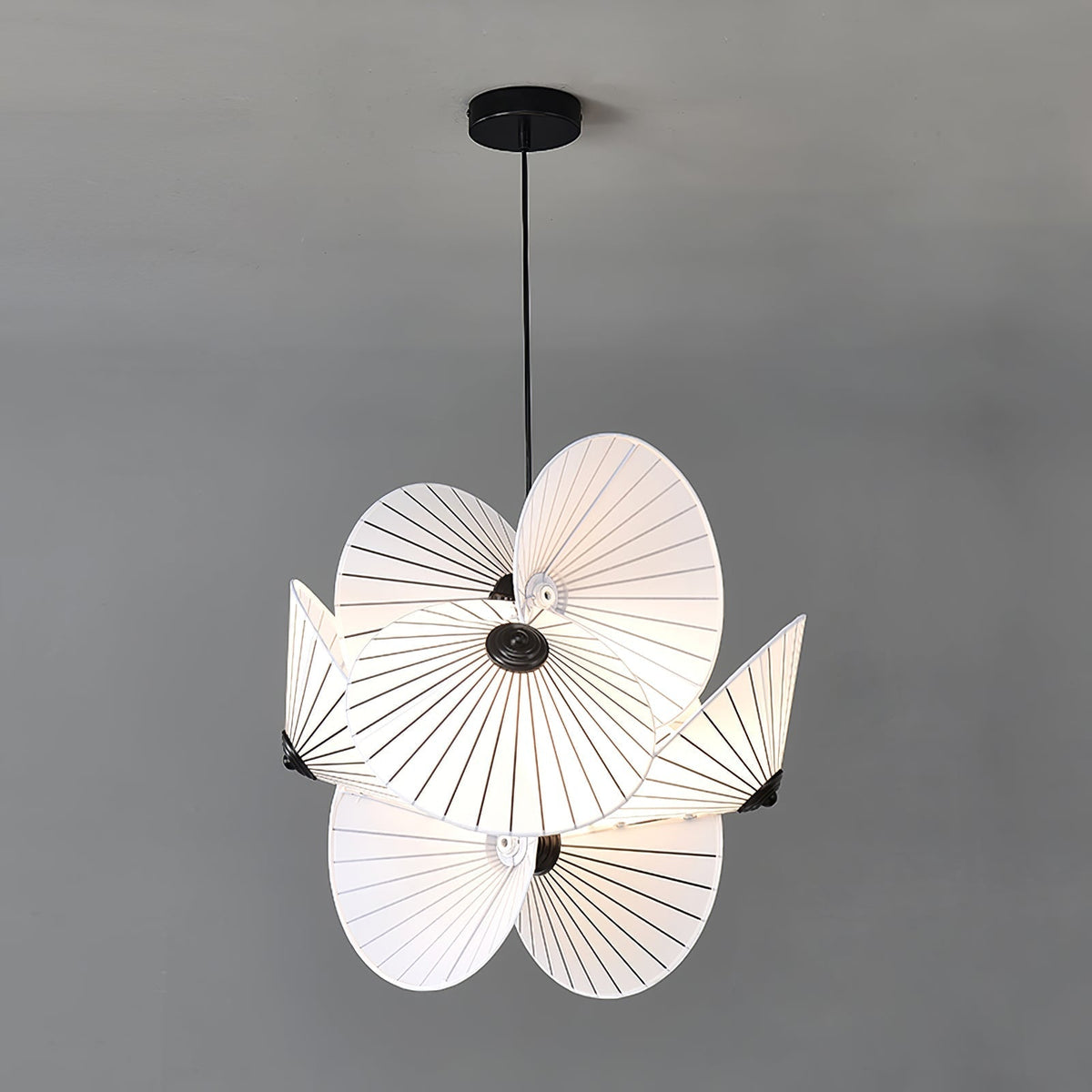 Solarare artystyczna lampa wisząca z płótna