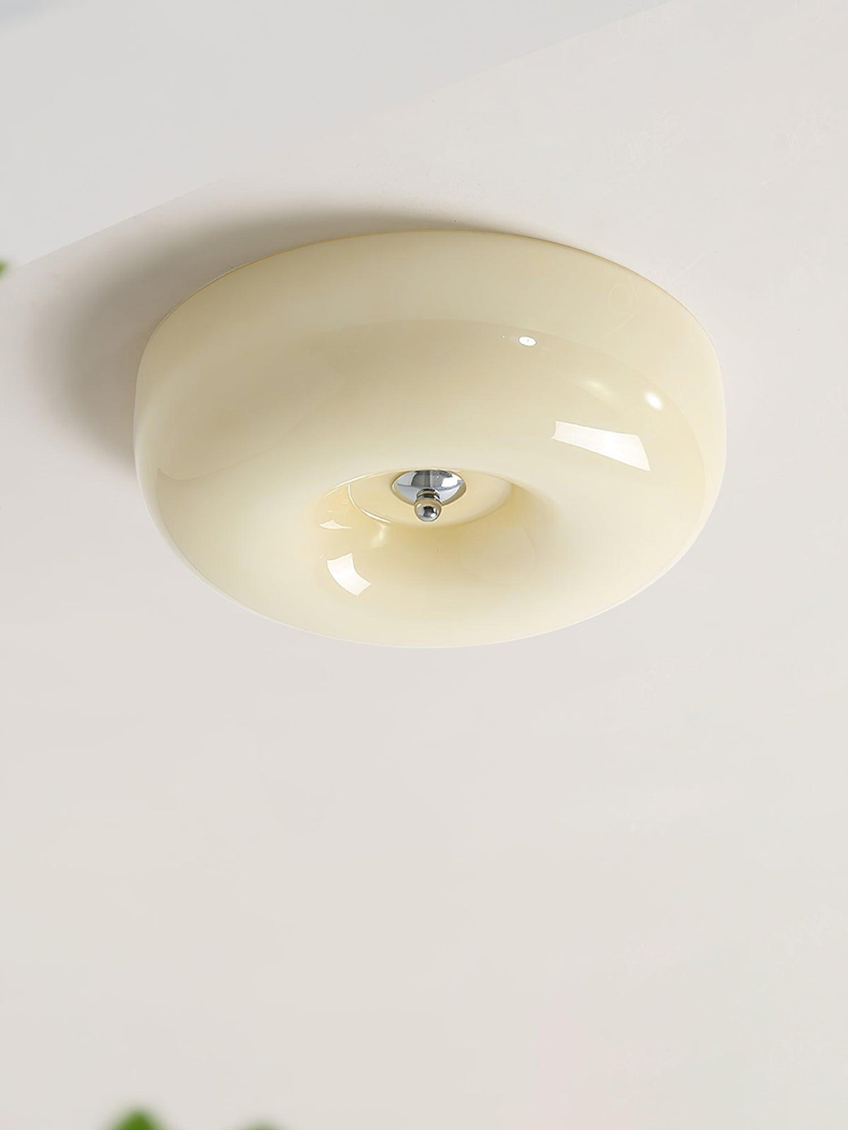 Velisiel żyrandol Cream Pudding ze szkła dmuchanego