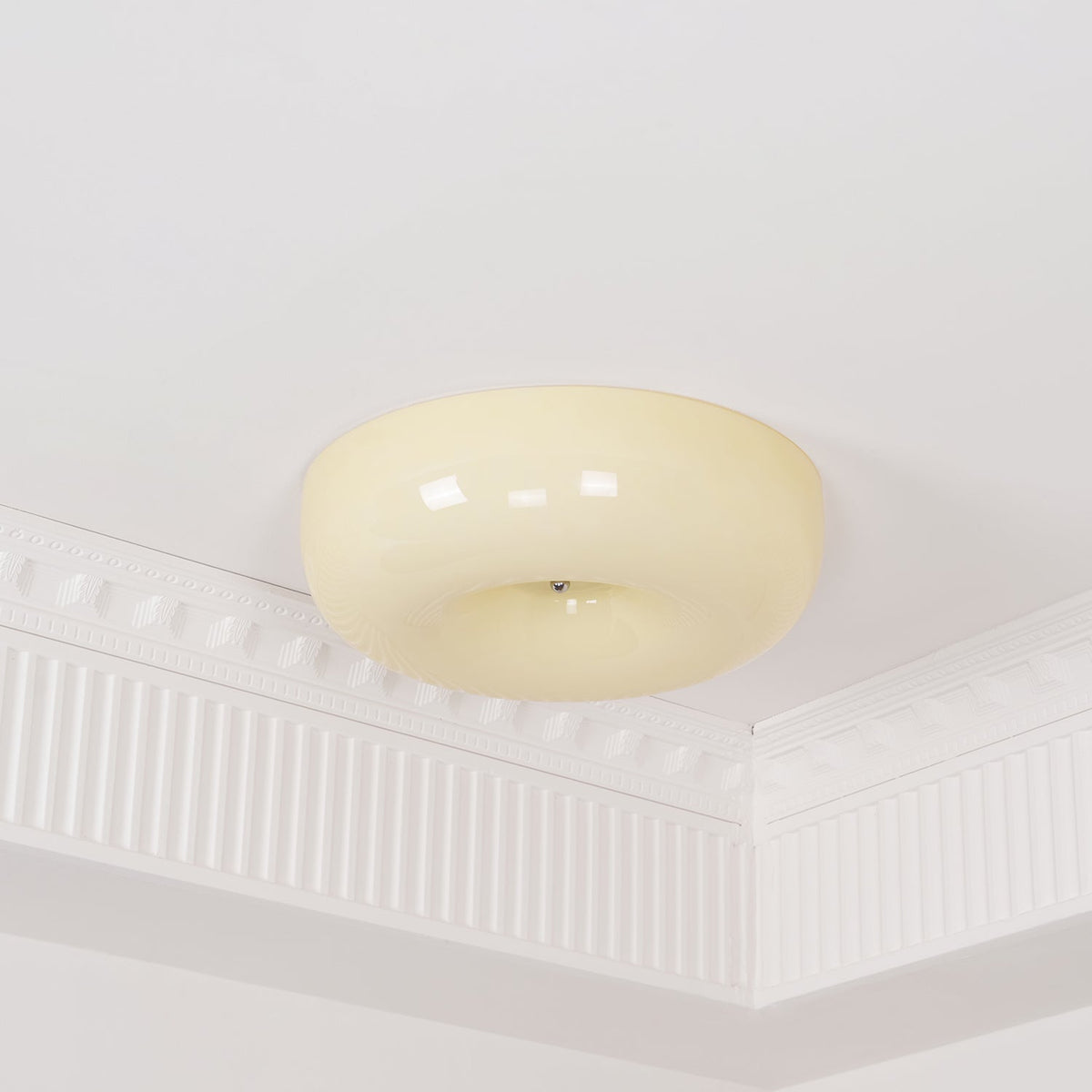 Velisiel żyrandol Cream Pudding ze szkła dmuchanego