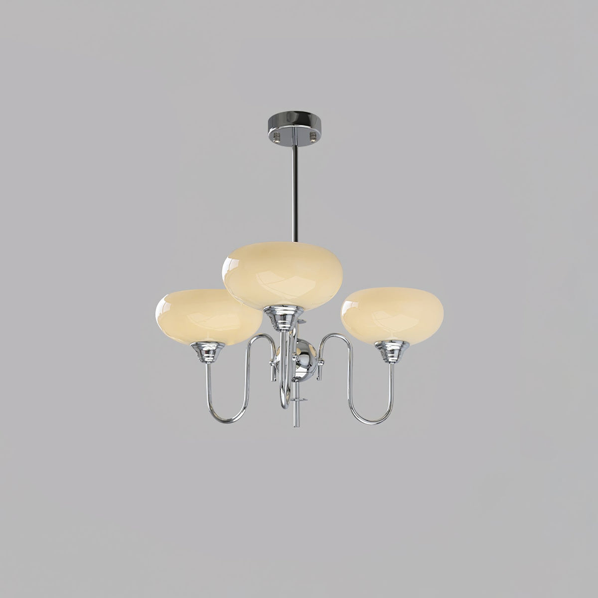 Silva Vintage żyrandol LED z wieloma punktami świetlnymi w metalu, kremowa biel z żarówkami żółtymi, złoto/chrom