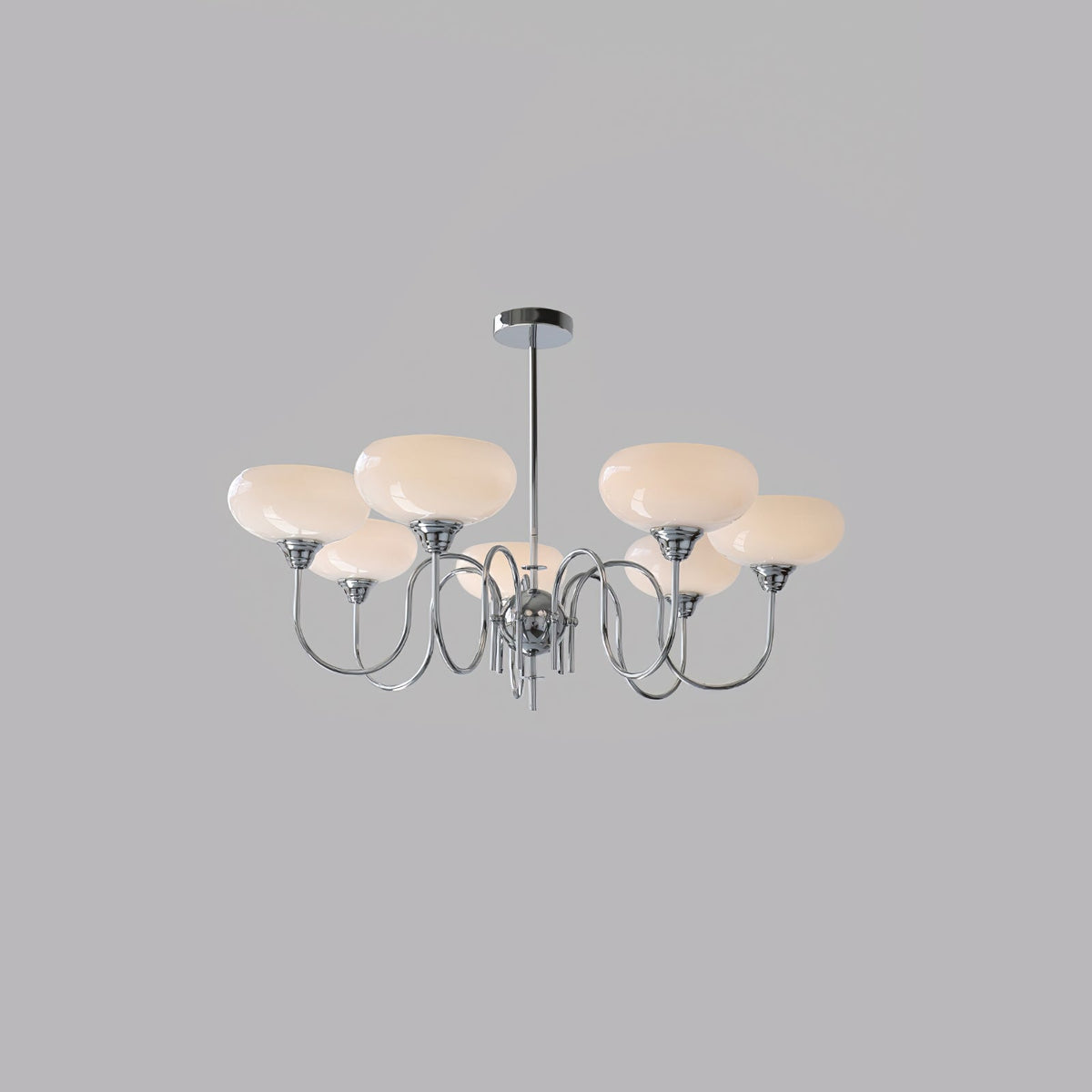 Silva Vintage żyrandol LED z wieloma punktami świetlnymi w metalu, kremowa biel z żarówkami żółtymi, złoto/chrom