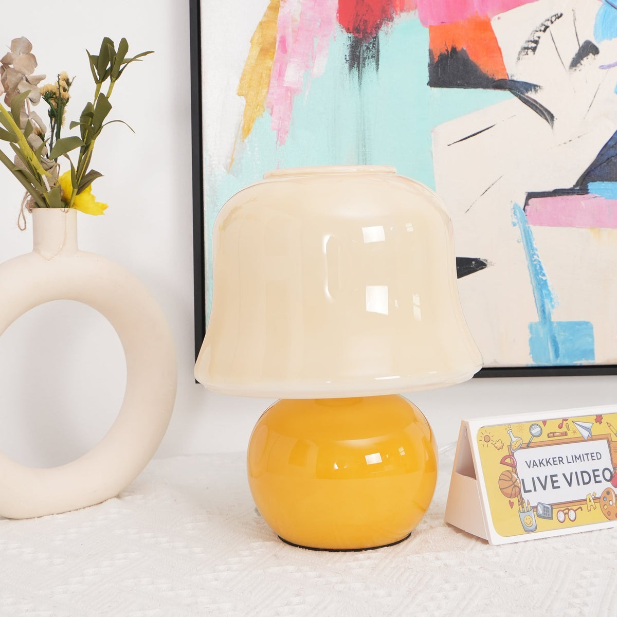 Holg ceramiczna lampa stołowa