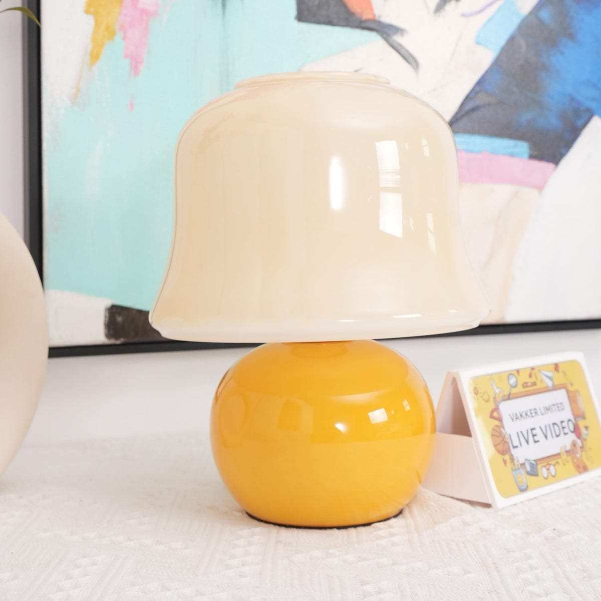 Holg ceramiczna lampa stołowa