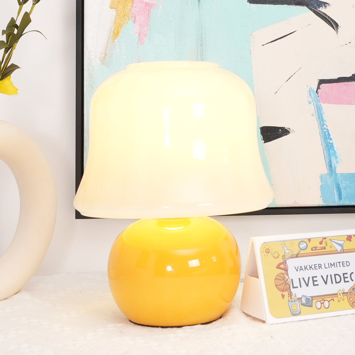Holg ceramiczna lampa stołowa