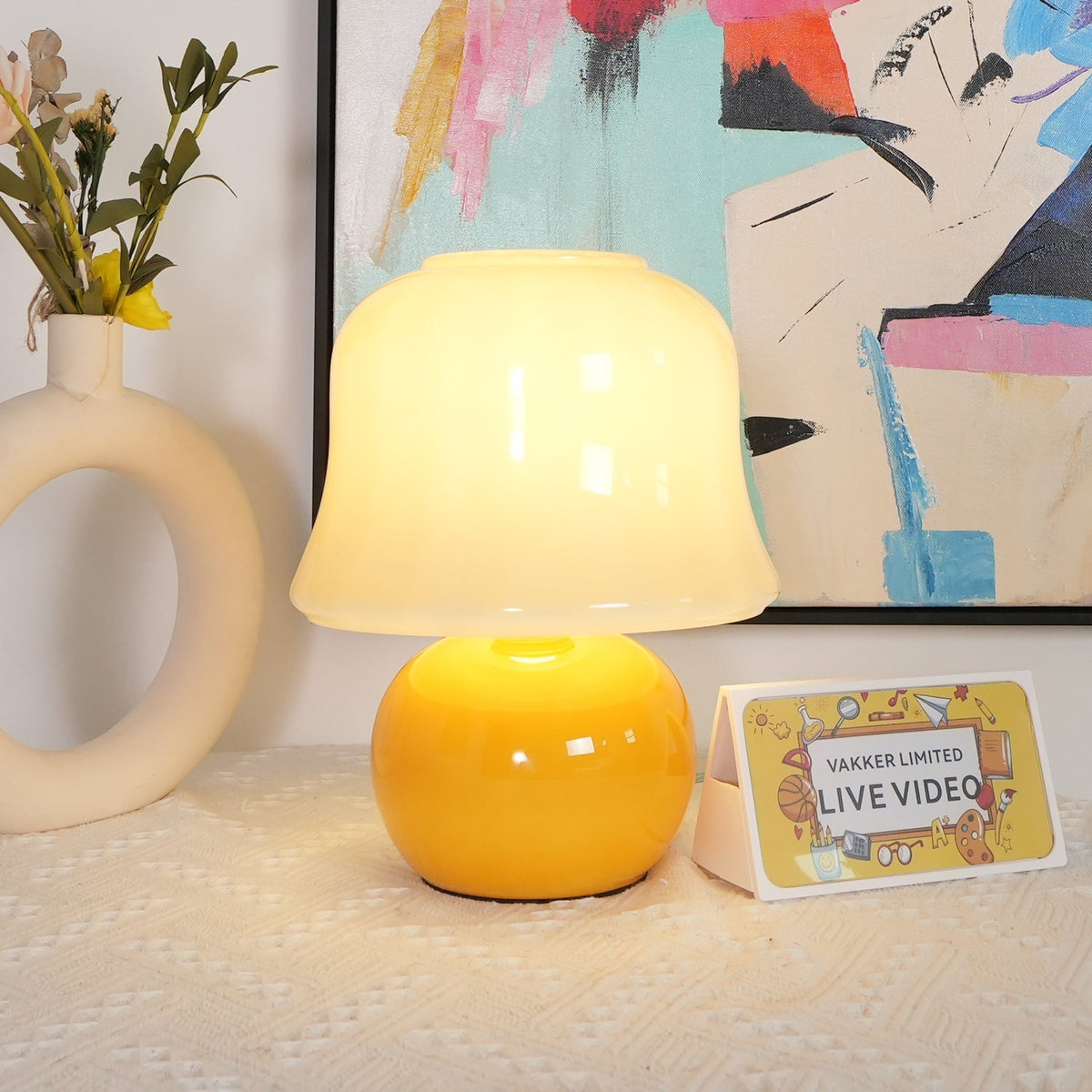 Holg ceramiczna lampa stołowa