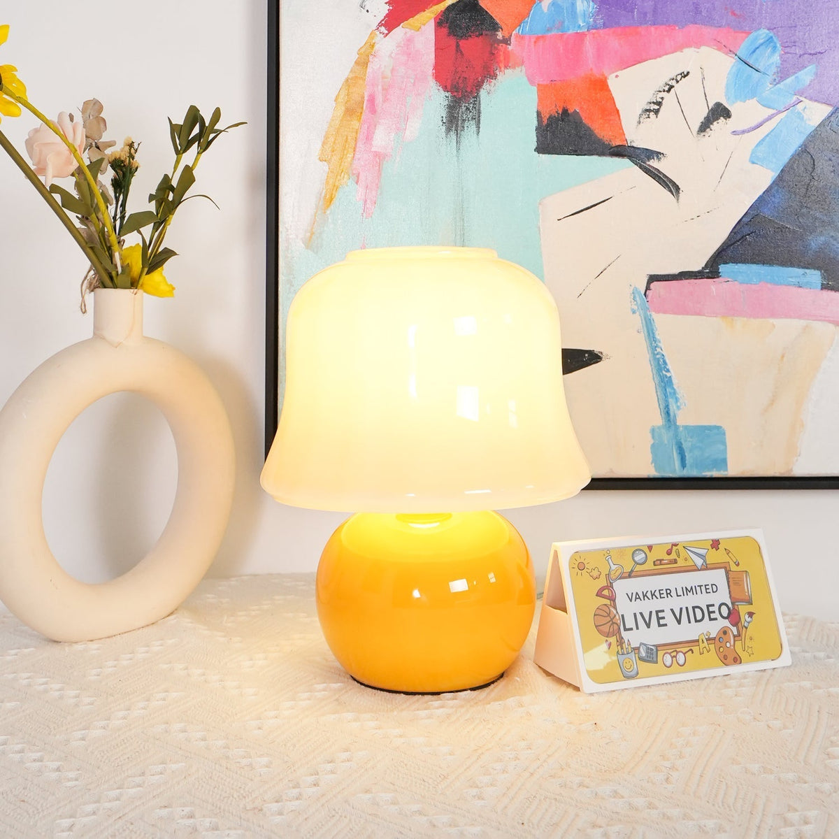Holg ceramiczna lampa stołowa