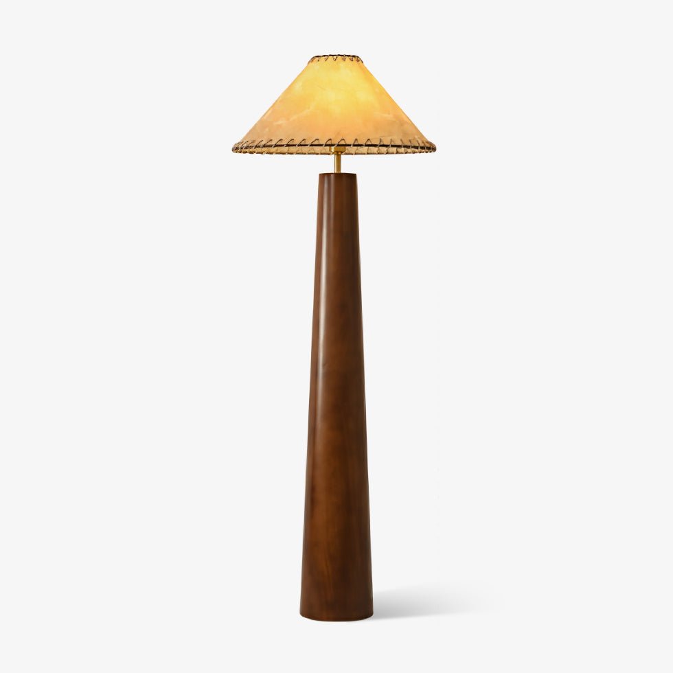 Syleelia drewniana kolumnowa lampa podłogowa
