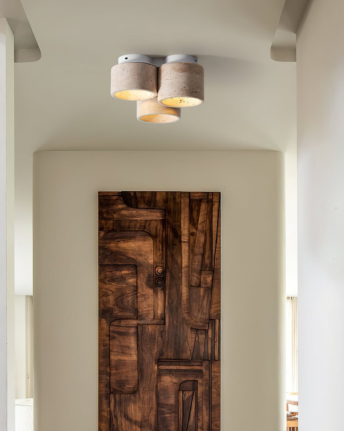 Lampa sufitowa Ritta 3 głowica Travertyn