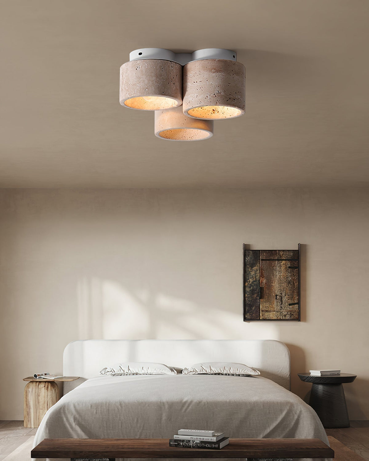 Lampa sufitowa Ritta 3 głowica Travertyn