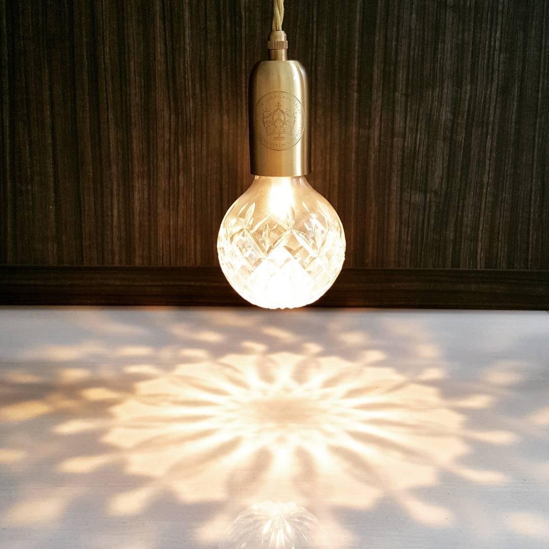 Selanielle żyrandol ze szkła kryształowego z żarówką