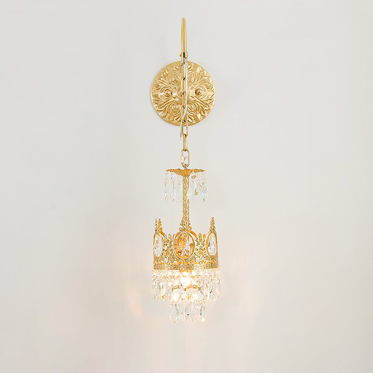 Kryształowy kinkiet Crown