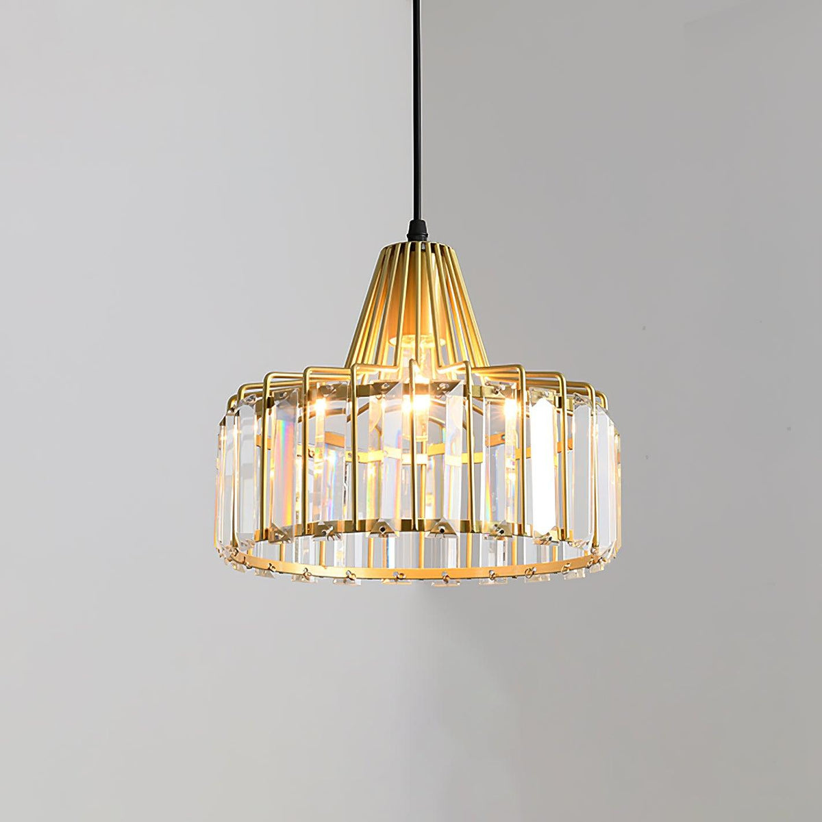 Selenaya nowoczesna lampa wisząca ze szkła kryształowego