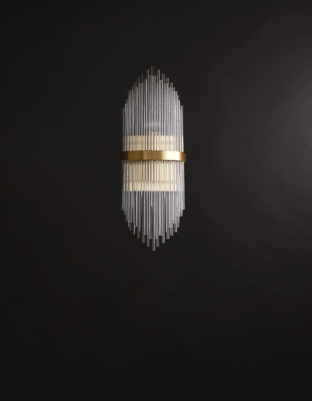 Greshen nowoczesny luksusowy kinkiet kryształowy