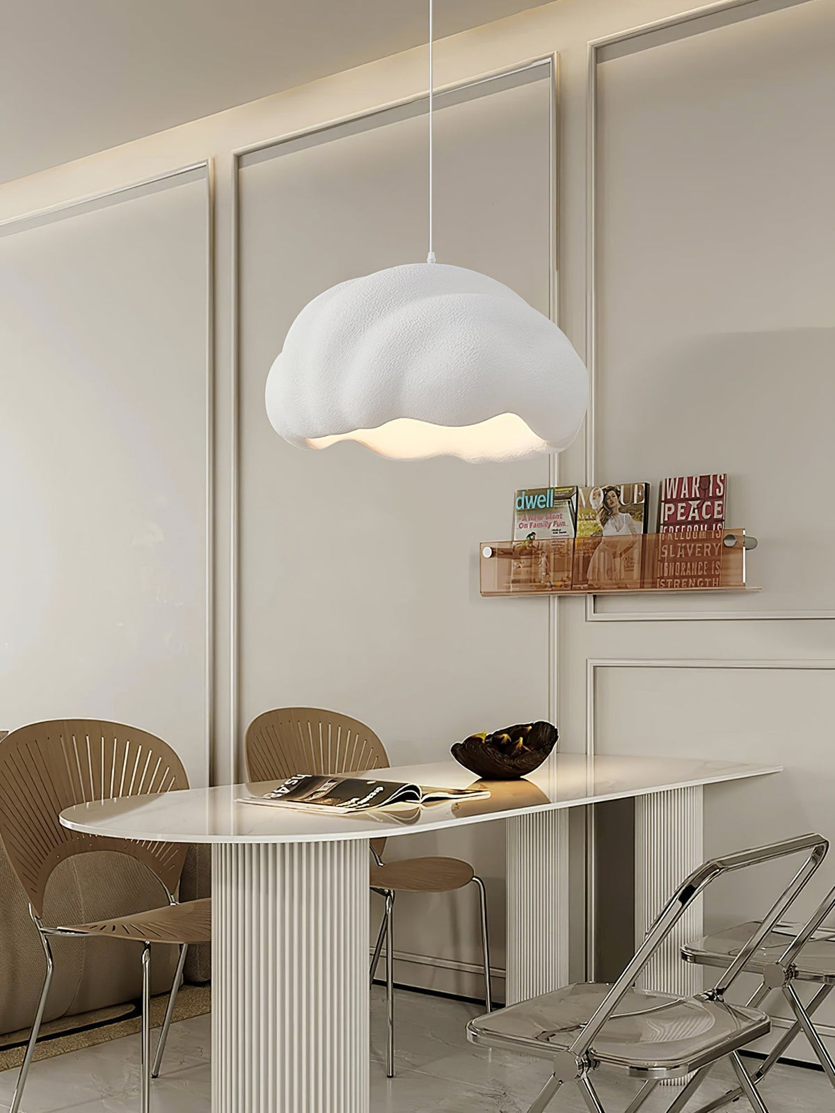 Itheira nowoczesna minimalistyczna lampa wisząca z tworzywa sztucznego