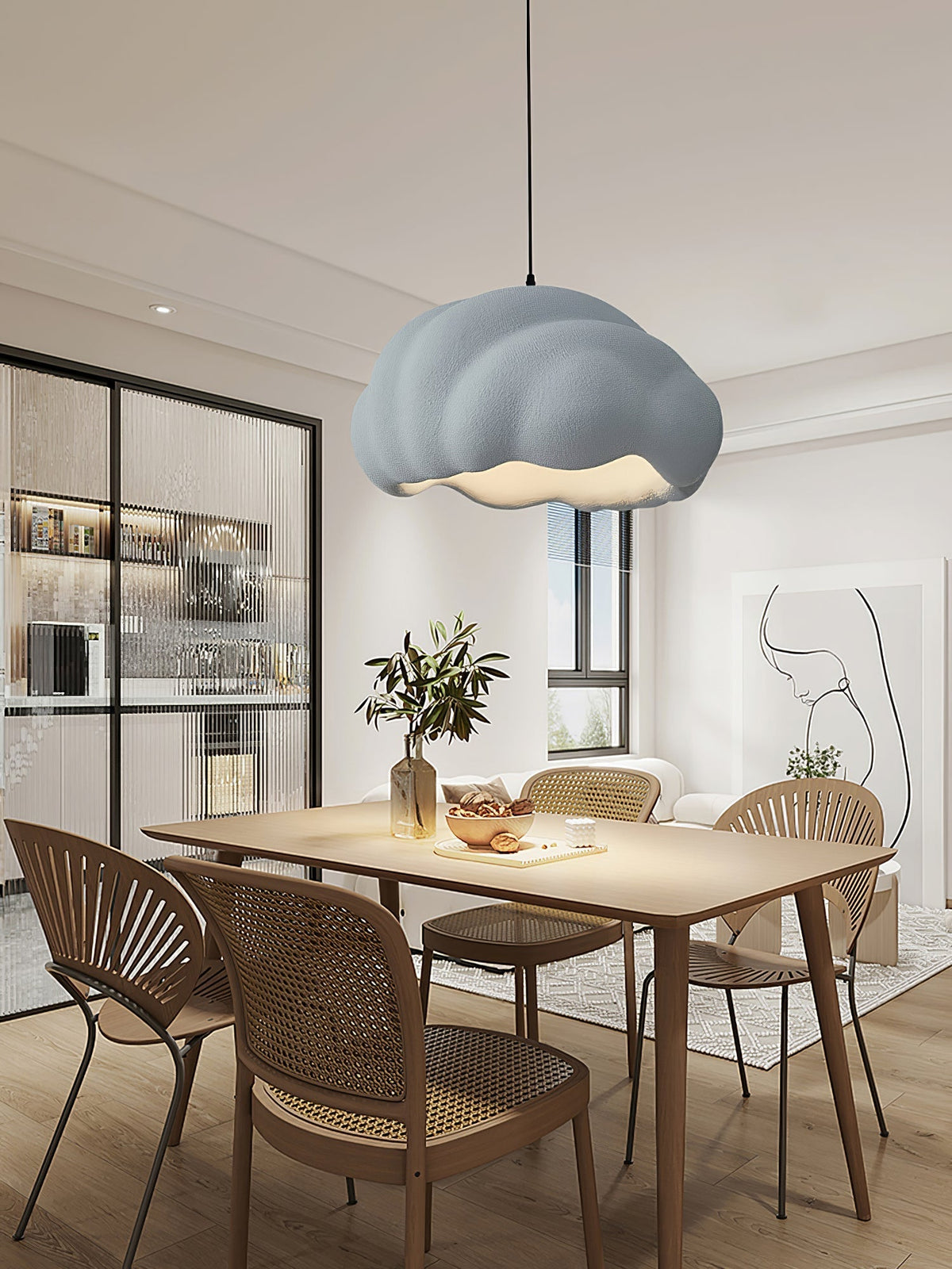 Itheira nowoczesna minimalistyczna lampa wisząca z tworzywa sztucznego