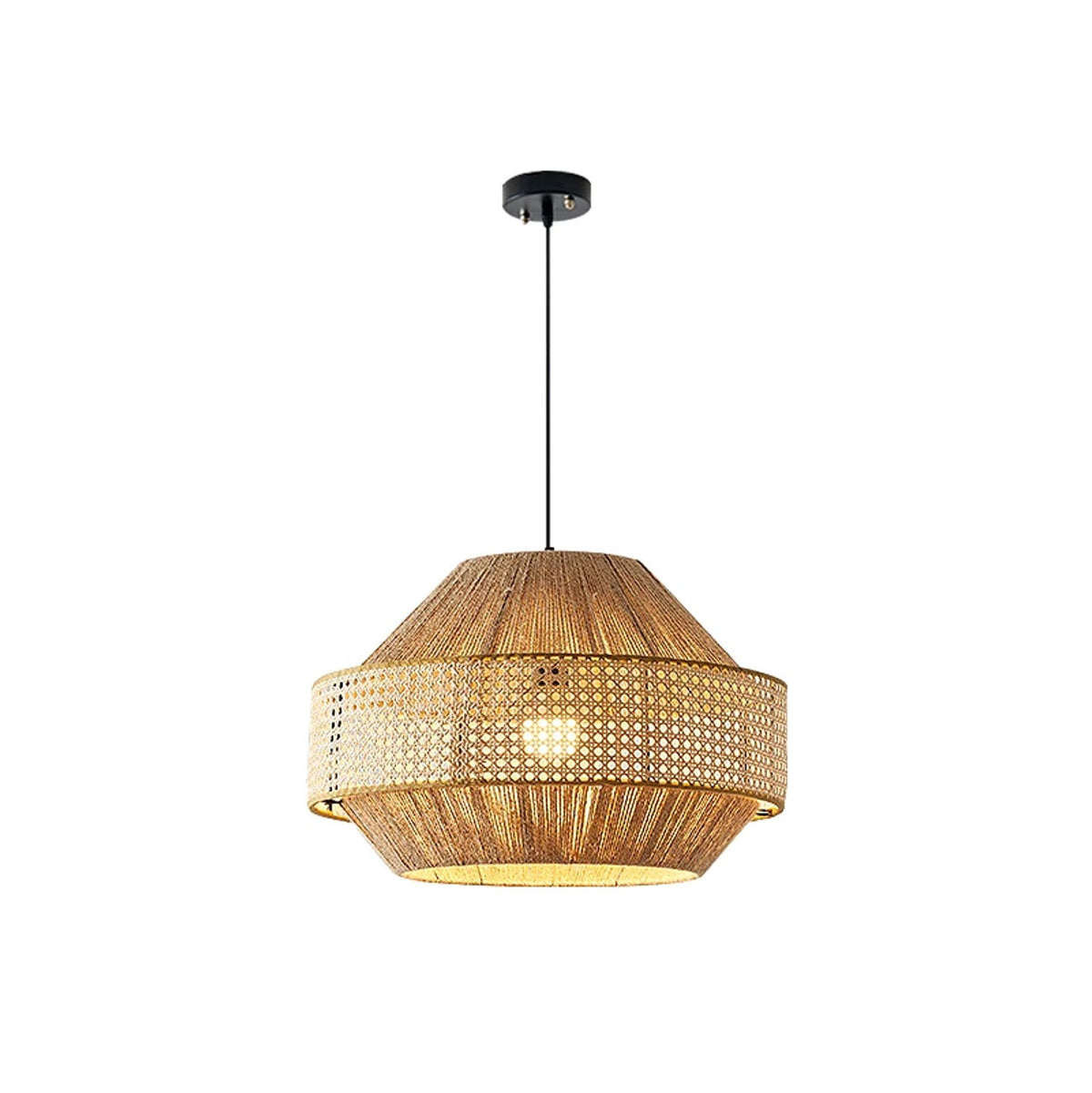 Avelmere Lampa Wisząca Z Plecionego Rattanu