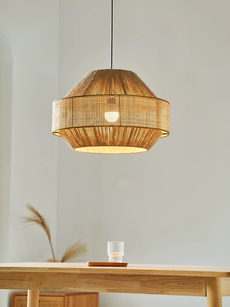 Avelmere Lampa Wisząca Z Plecionego Rattanu